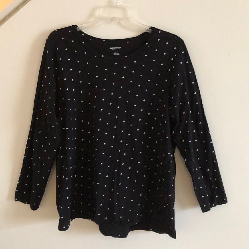 Workshop Republic Clothing Black Long Sleeve Shirt
